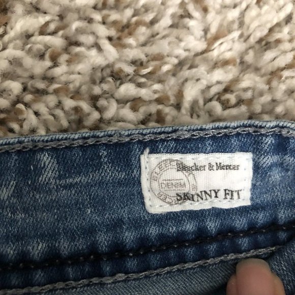 Bleecker + Mercer denim women's Jeans Skinny Fit size 29/30 Medium Wash - Picture 8 of 11